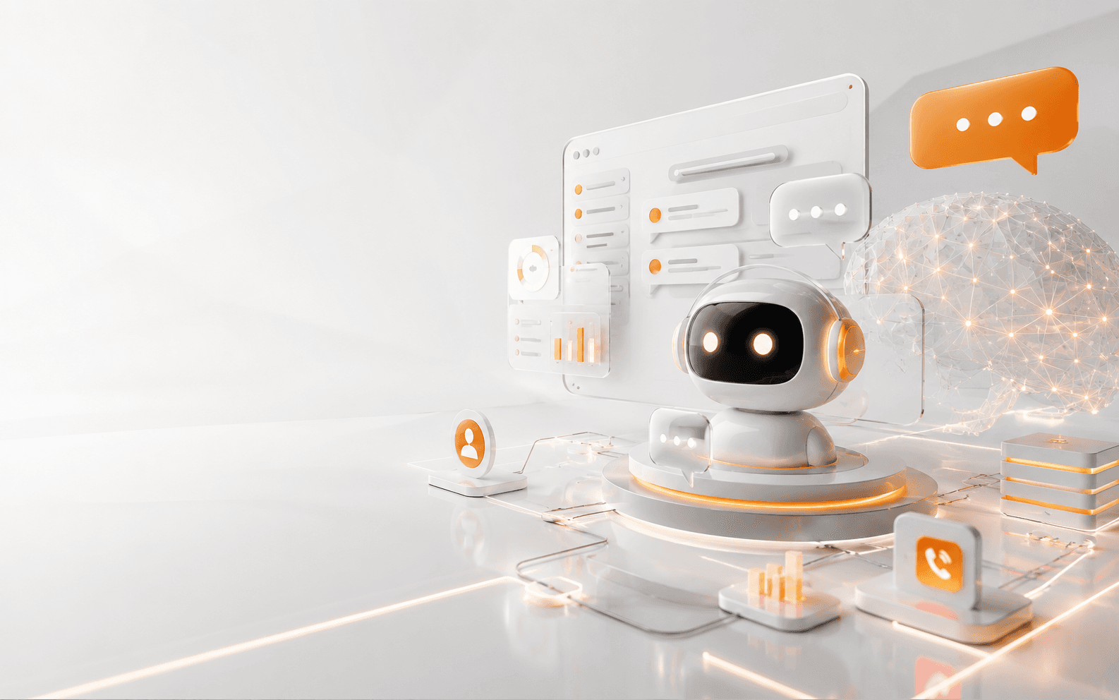 AI chatbot development services hero banner